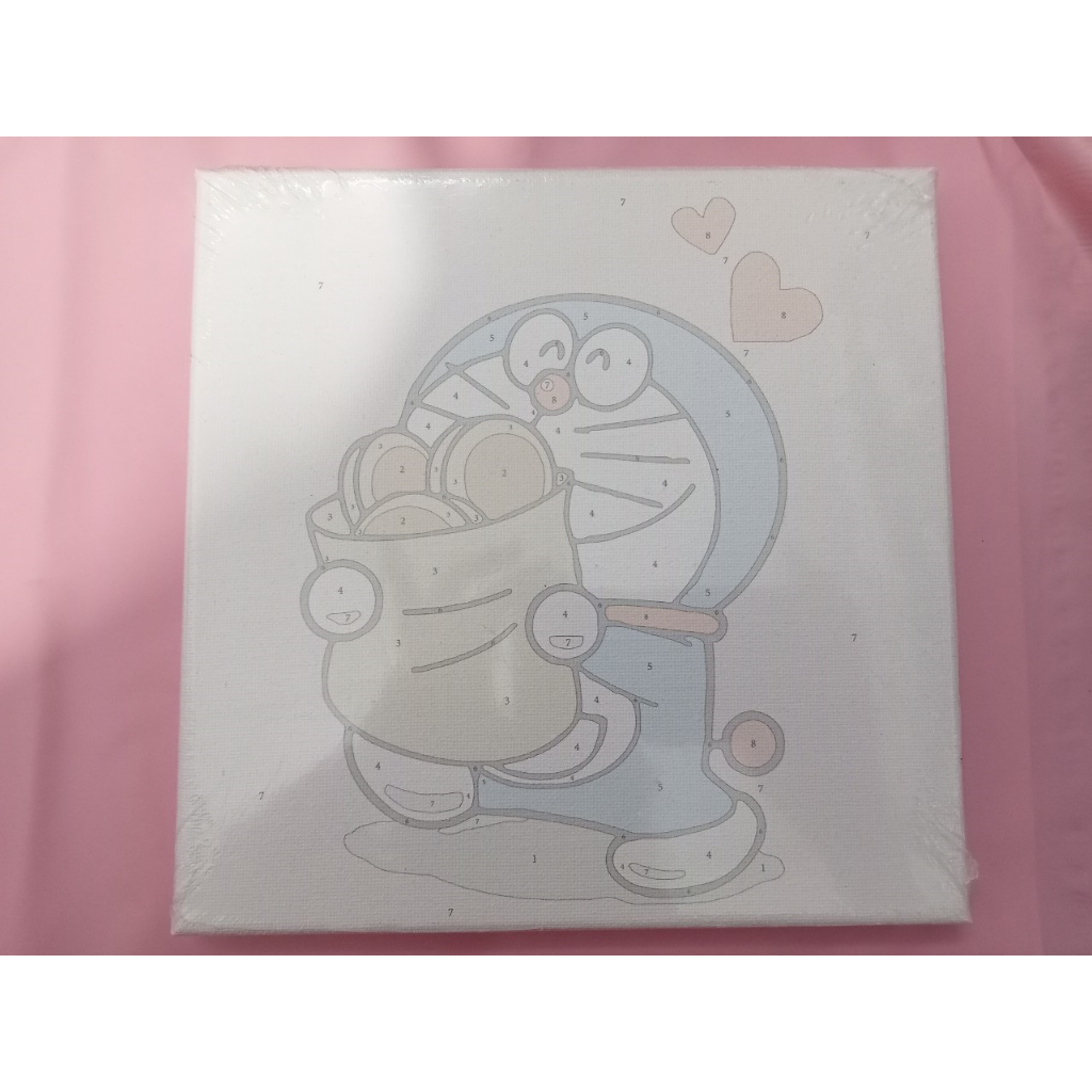 Tranh số hóa 20 x 20 cm -TẶNG KHĂN-Có SƠN BÓNG-đã căng khung-,có 2 đinh 3 chân- Tranh sơn dầu số hóa, tranh tô theo số