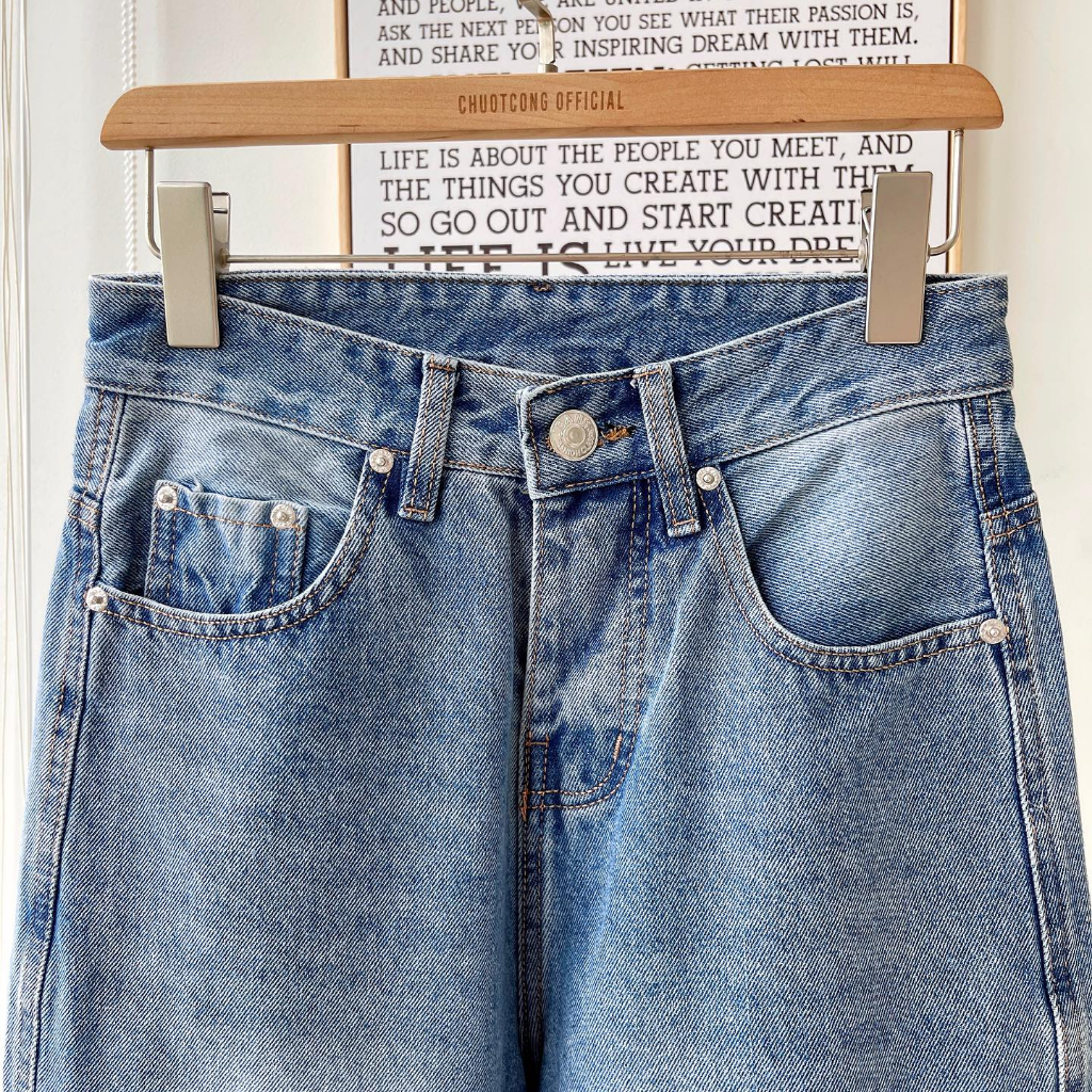 QUẦN JEAN RÁCH GẤU THỜI TRANG- CHUOTCONG J2406X