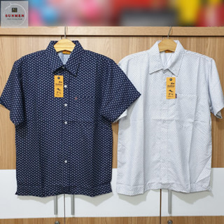 [HCM] Áo Sơ Mi Nam Trung Niên Tay Ngắn Họa Tiết Bông Đẹp SUNMEN Size Từ 50-97kg