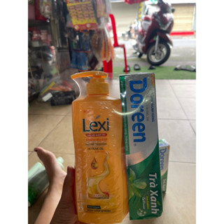 dầu gội lexi tinh chất olive oil  giúp tóc mềm mượt óng ả tự nhiên