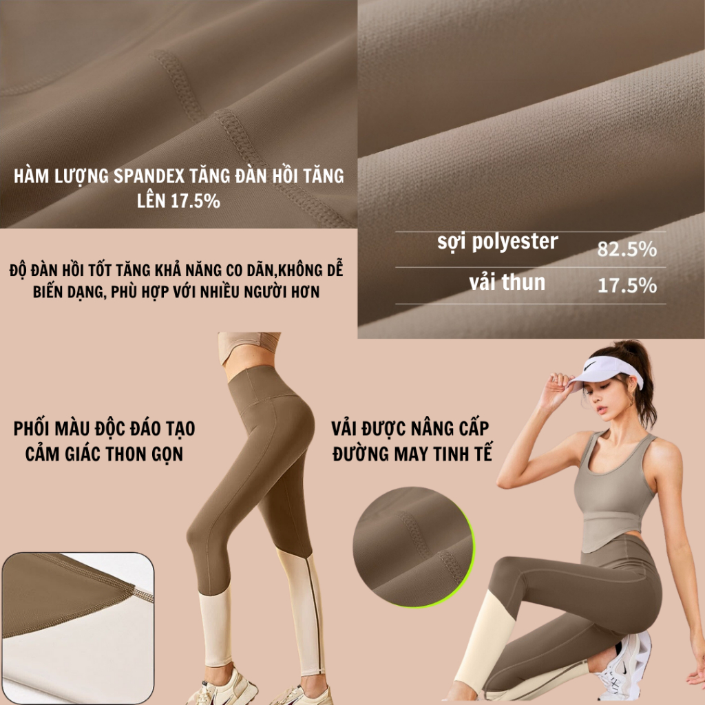Bộ tập yogam bộ tập gym sát nách chất vải thun co dãn thoáng mát hàng Quảng Châu cao cấp