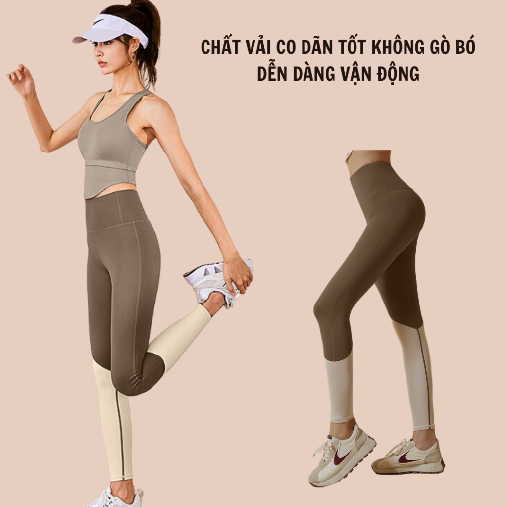 Bộ tập yogam bộ tập gym sát nách chất vải thun co dãn thoáng mát hàng Quảng Châu cao cấp
