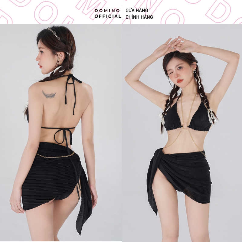 Bộ Đồ Bơi Bikini Ba Mảnh Domino Chất Liệu Cao Cấp Phong Cách Sexy | BigBuy360 - bigbuy360.vn