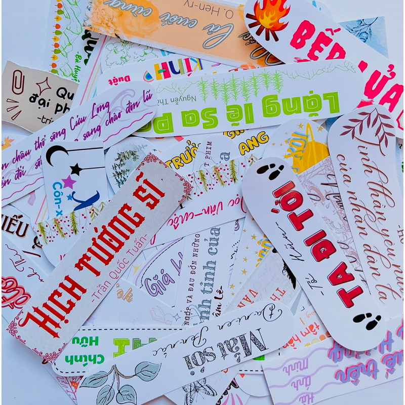 Sticker ngữ văn 8, tiêu đề tác phẩm ngữ văn 8