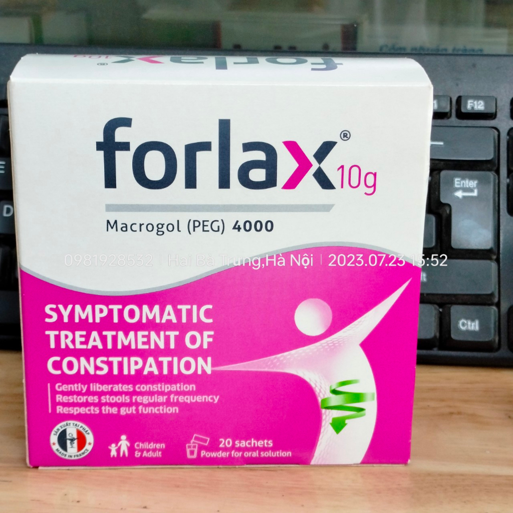 Forlax hỗ trợ giảm táo bón hộp 20 gói