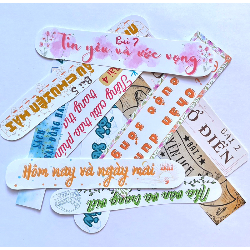 Sticker ngữ văn 8, tiêu đề tác phẩm ngữ văn 8