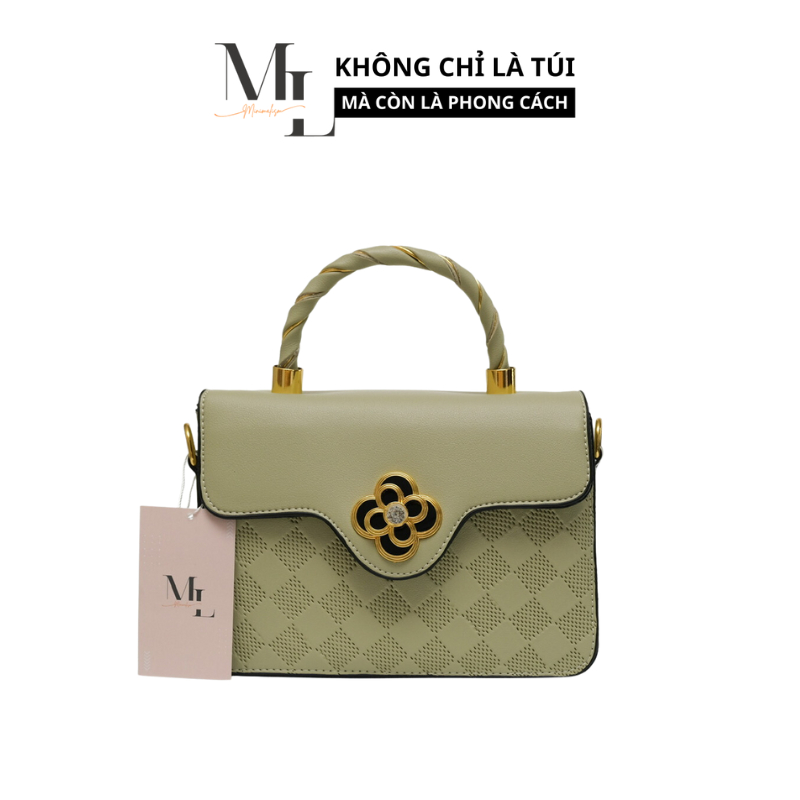 Túi xách hoa trà xoay đeo tréo đeo vai cầm tay đi tiệc đi chơi, làm quà tặng gia đình, người thân