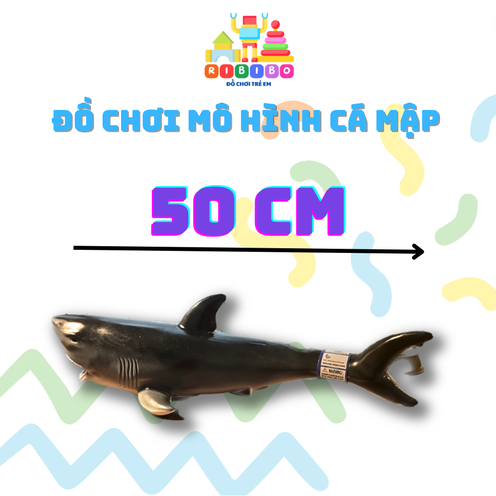 Đồ chơi mô hình cá mập siêu nét, siêu chân thực