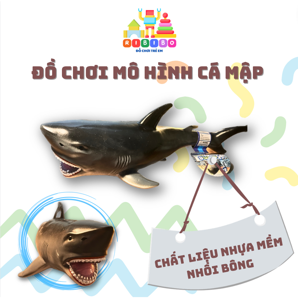 Đồ chơi mô hình cá mập siêu nét, siêu chân thực