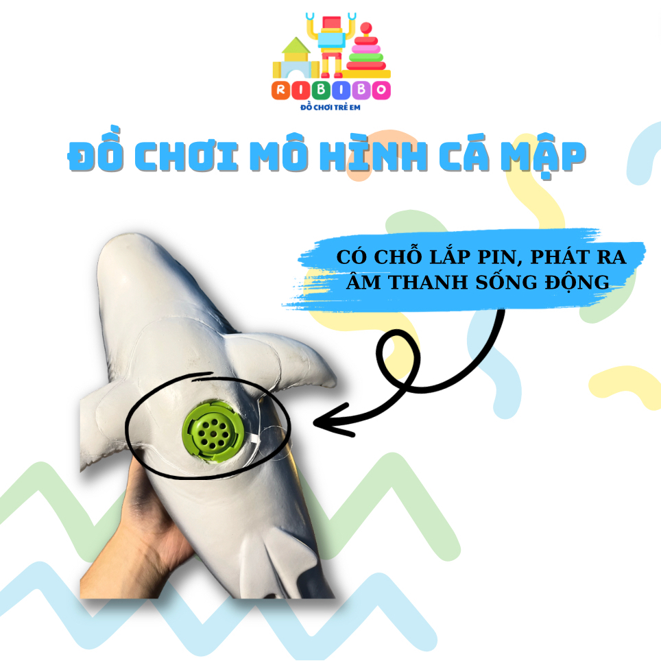 Đồ chơi mô hình cá mập siêu nét, siêu chân thực