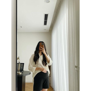 Quần sooc bầu chất thô đũi