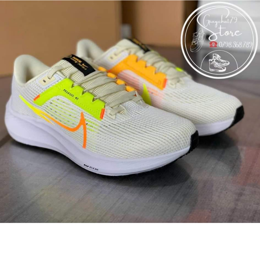 Giày Nike Air Zoom Pegasus 40 Running Coconut Milk White DV3853-101 Nam và Nữ- Chính Hãng - FullBox