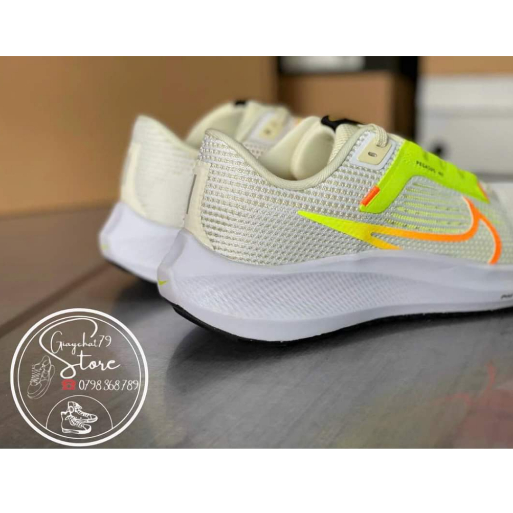 Giày Nike Air Zoom Pegasus 40 Running Coconut Milk White DV3853-101 Nam và Nữ- Chính Hãng - FullBox