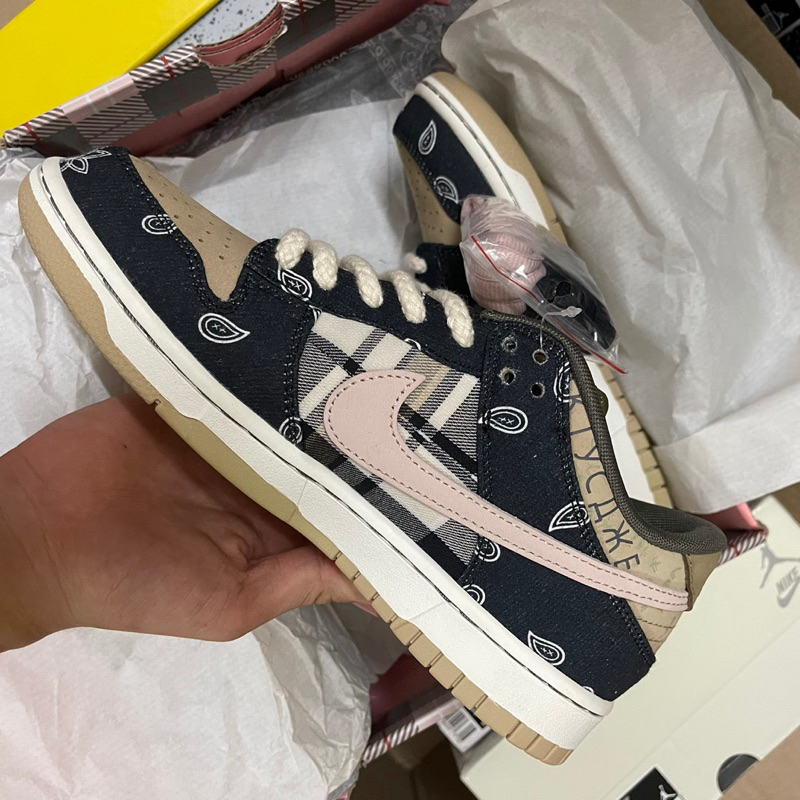Giày SB Dunk Travis Scott | hoạ tiết sắc nét | Bản cao cấp