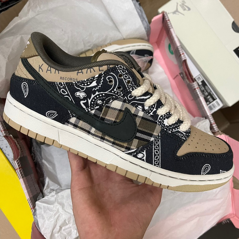 Giày SB Dunk Travis Scott | hoạ tiết sắc nét | Bản cao cấp