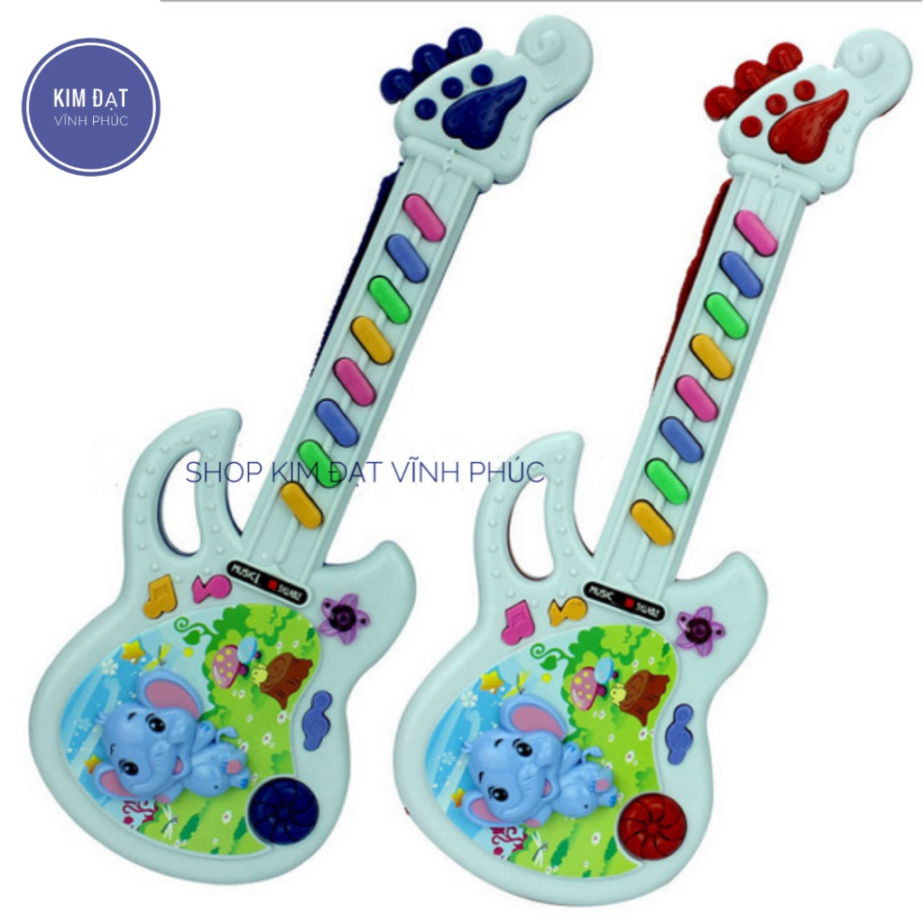 Đồ chơi đàn ghi ta cho bé . đàn phát nhạc và sáng
