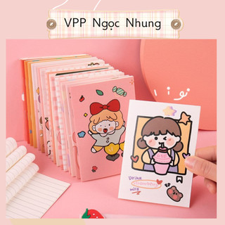 Sổ tay mini 📔 giấy kẻ ly tiện dụng, bìa dễ thương