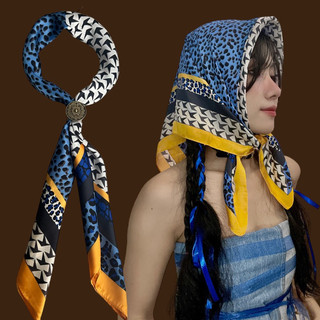 Khăn turban lụa vuông size 70x70cm - Maben