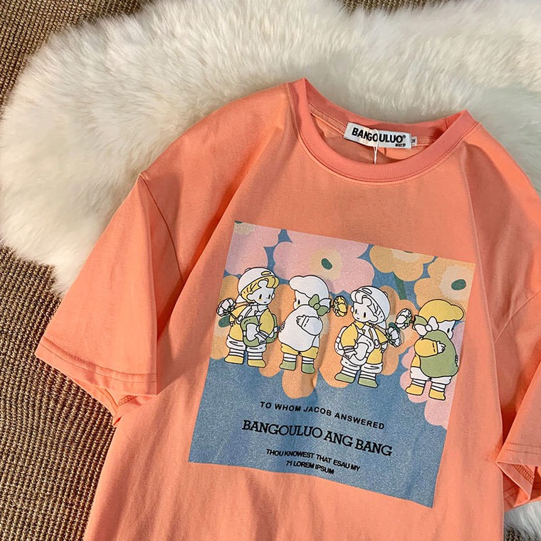 Áo thun in hình. ÁO phông rộng tay lỡ. áo phông unisex