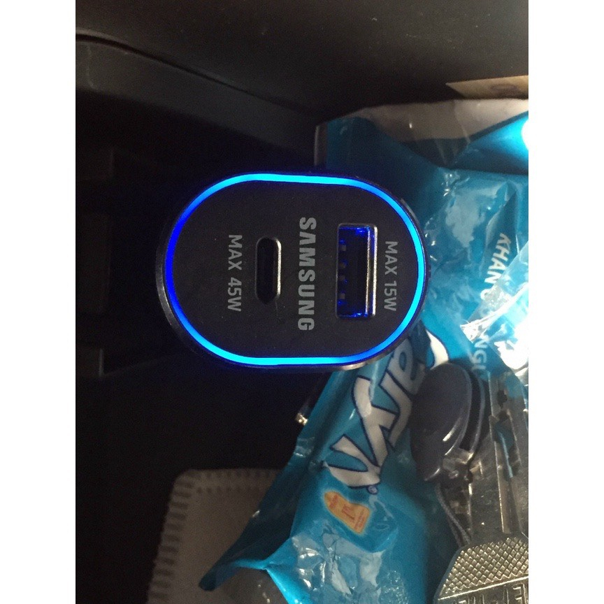 Tẩu sạc Samsung 45 W PD 2.0 Sạc đôi xe hơi  EP-L5300XBEGWW.