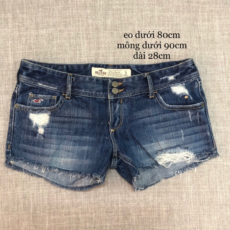 Quần jeans ngắn cạp thấp y2k 2hand / minishort jeans 2hand❣️