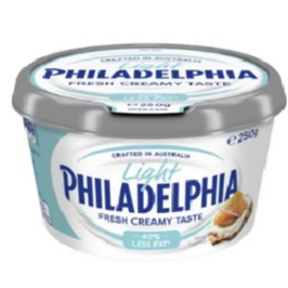 Kem Phô Mai Original 25% Ít Béo hiệu Kraft Philadelphia hộp 250g