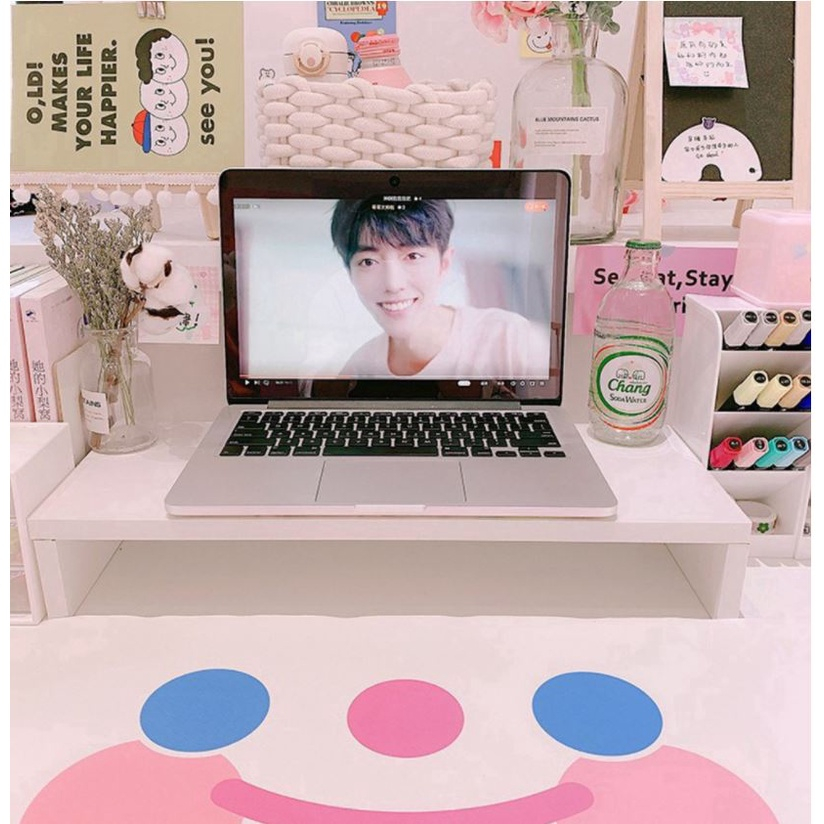 Kệ máy tính để bàn đa chức năng dùng để kê màn hình đặt trên bàn học, để sách vở, decor bàn học kích thước 8*17*48