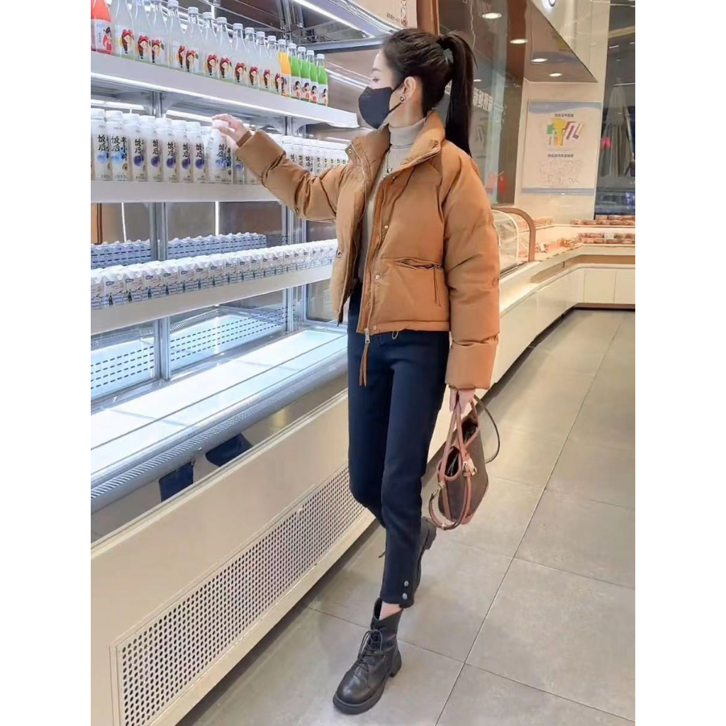 Áo khoác phao có tay dáng vừa trần bông hàng Quảng Châu 2023 | BigBuy360 - bigbuy360.vn