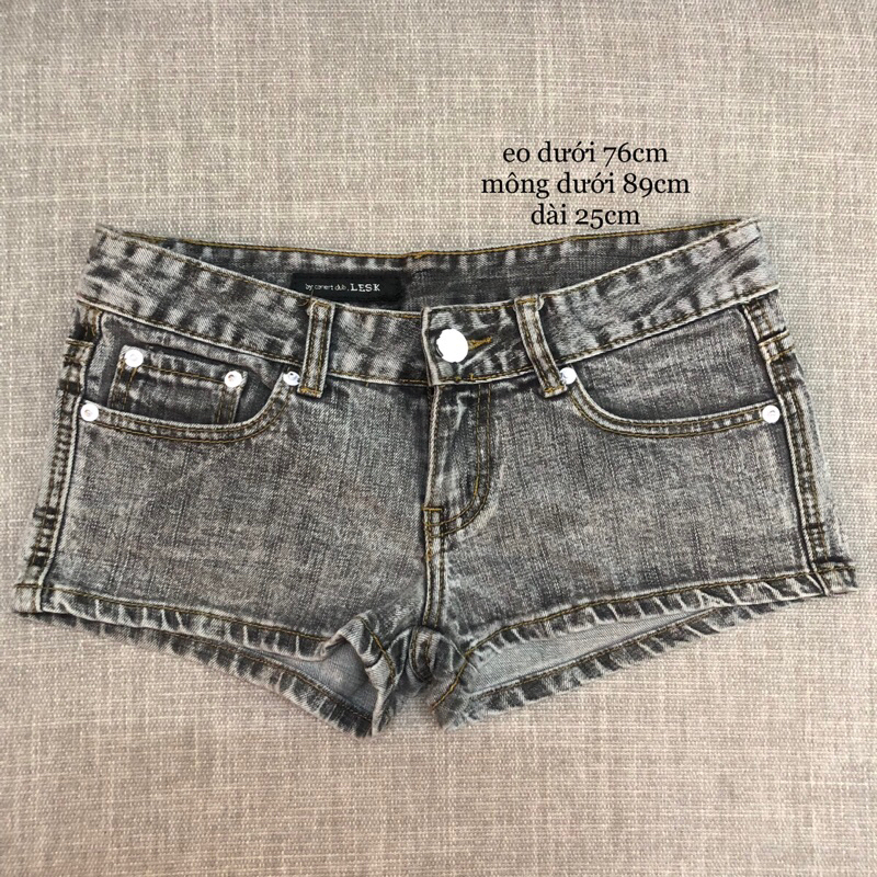 mini short jeans / quần short jeans cạp thấp y2k💫