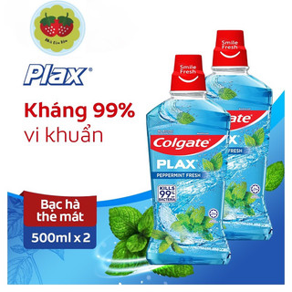 Nước súc miệng Colgate Plax bạc hà 500ml