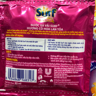 Nước xả vải Surf dây 10 gói