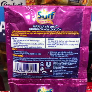 Nước xả vải Surf dây 10 gói