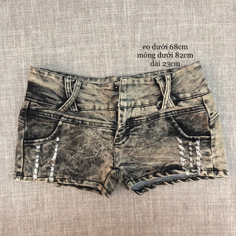 mini short jeans / quần short jeans cạp thấp y2k 2hand✨