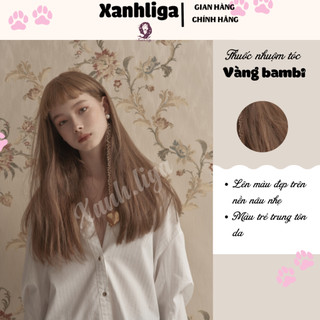 thuốc nhuộm tóc nâu vàng bambi + tặng oxy trợ dưỡng - Ngọc Khuê Shop - Xanh Liga