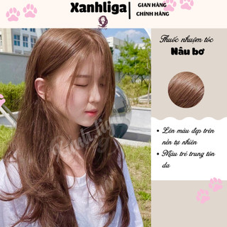 thuốc nhuộm tóc màu nâu bơ