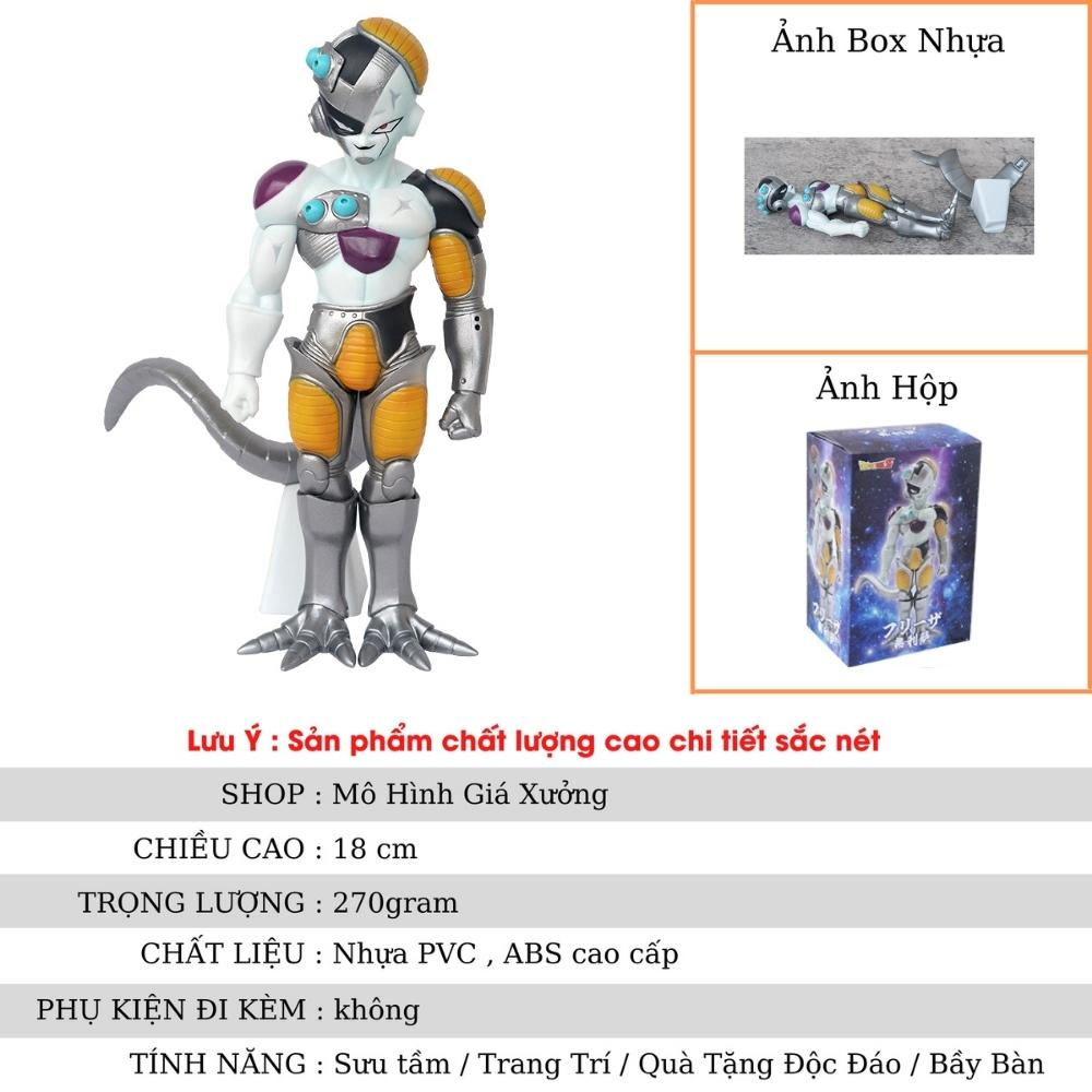 Mô Hình DragonBall Frieza máy móc + Cao 18cm - nặng 270gram , Figure DragonBall - Có Hộp màu - Mô Hình Giá Xưởng