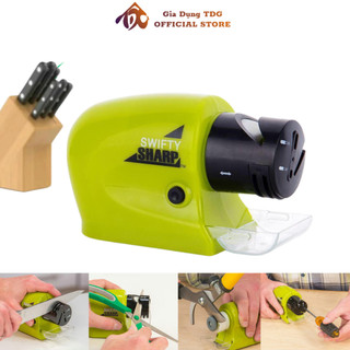 Máy mài dao kéo mini đa năng swifty sharp dụng cụ mài dao kéo nhà bếp sử dụng pin nhỏ gọn độ bền cao