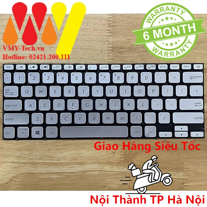 Bàn phím laptop Asus A412F A412D A412FA A412DA - X409FA X409JA X409 - X415EA X415 X415JA A409 A412 Y4200F V4000U R423