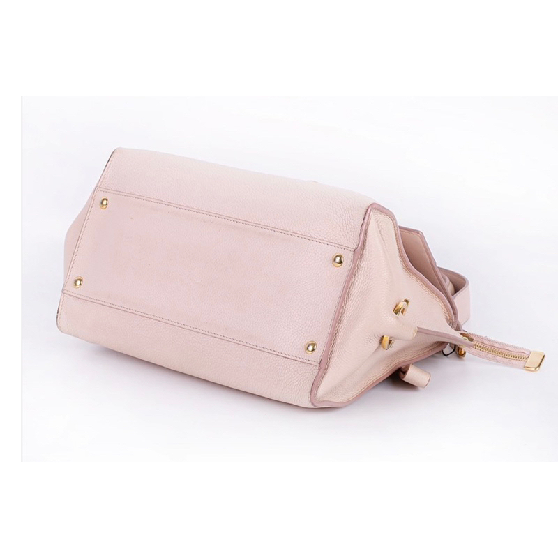 Túi Salvatore Sophia Medium Màu Hồng Phấn Khóa Vàng