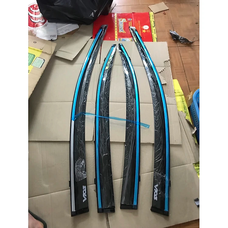 Vè che mưa, Vè chắn mưa xe Toyota Vios 2014-2021 chỉ mạ CROM cao cấp