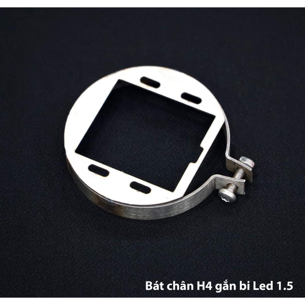 Pat chân H4 gắn bi led 1.5 hình tròn (1 cái)
