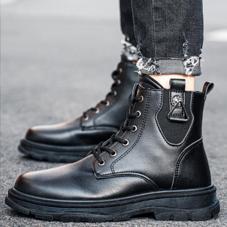 Giày Boot Nam Cổ Cao Da Mờ GN218 - GN394