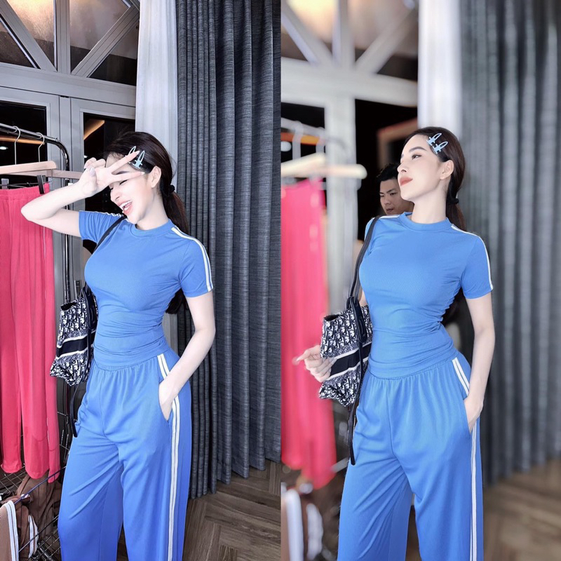 Set thể thao sọc viền