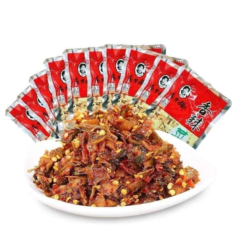 Rau cải giòn cay laoganma rang cơm ngon