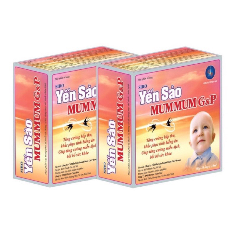 SIRO YẾN SÀO MUMMUM G&P GIÚP ĂN NGỦ NGON