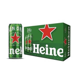 Thùng 24 lon bia Heineken Sleek (Heineken xanh) 330ml