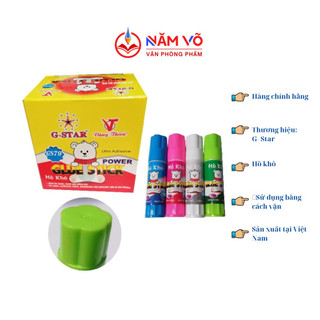 Hộp 12 chai hồ khô / keo dán / hồ dán giấy / hồ dán thủ công gstar gs-079 / gs 079 chính hãng