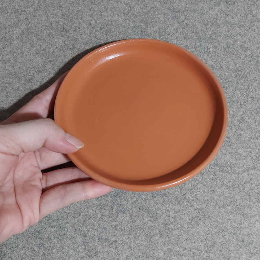 Đĩa lót chậu, đĩa đất nung wax chống thấm Bông Garden House cho chậu đáy từ 13cm trở xuống