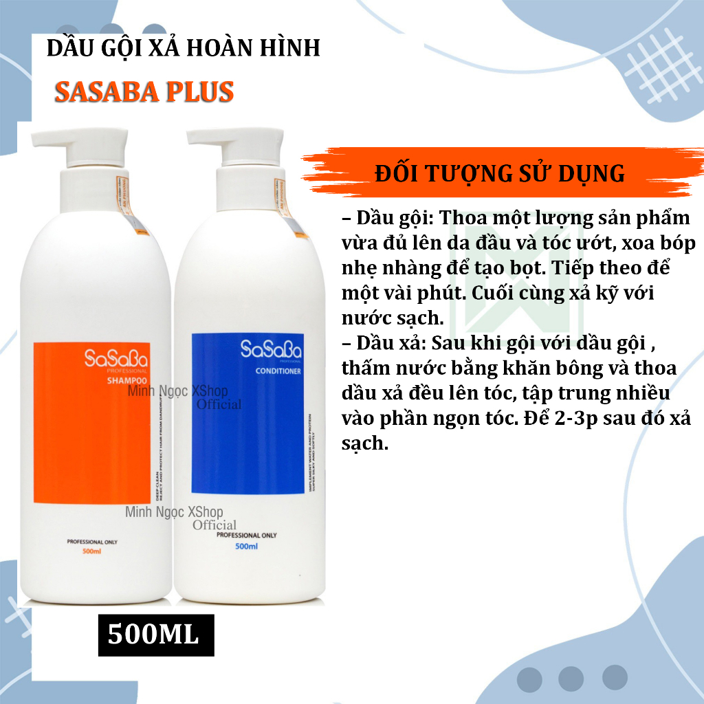 Dầu xả hoàn hình Sasaba Plus 800ML