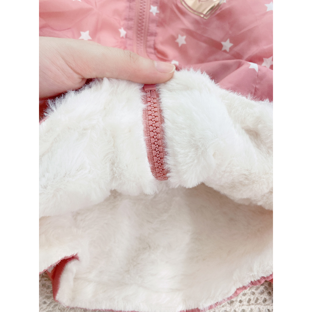 Áo gió 2 mặt dư xịn bé gái 2y-XL